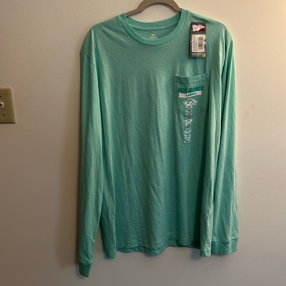The University of New Mexico UNM Long sleeve T Shirt Men's Large NEW